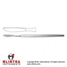 Dieffenbach Dissecting Knife / Opreating Knife With Metal Handle Stainless Steel, 17 cm - 6 3/4"